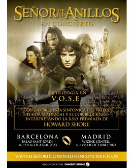 El Señor de los Anillos en concierto en Barcelona y Madrid 