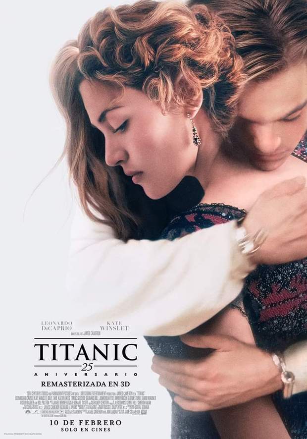 Poster y trailer del reestreno de Titanic en cines por su 25 aniversario.