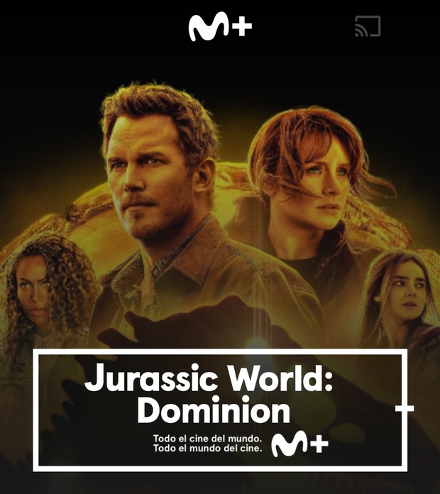 Jurassic World Dominion disponible en Movistar + desde hoy 13-01-2023