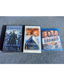 Titanic VHS + Matrix VHS + Terremoto Blu-Ray: Mis Compras 13-01-2023