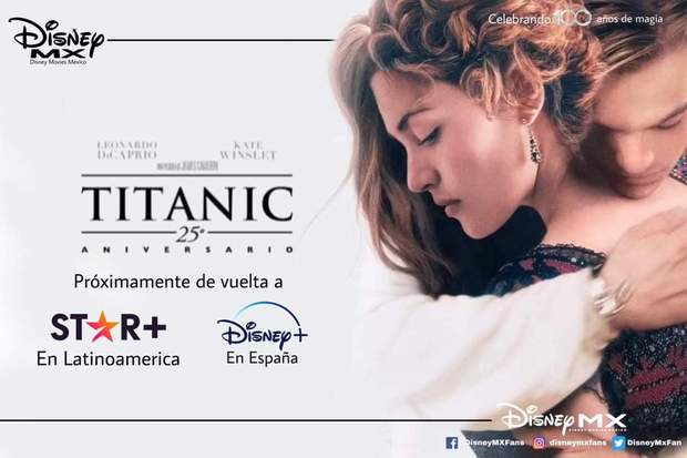 La edición remasterizada 25 aniversario de Titanic muy pronto en Disney +.