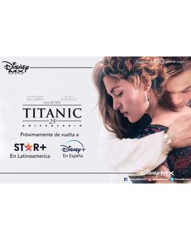 La edición remasterizada 25 aniversario de Titanic muy pronto en Disney +.