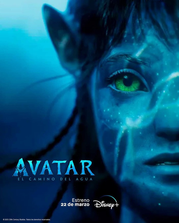 22 de Marzo 2023 en Disney +. Avatar El Sentido del Agua.