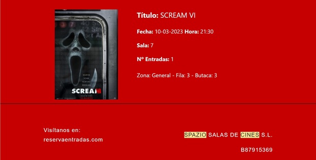 Scream VI: Breve crítica y entrada [Sin Spoilers]. Nota 9/10. De las mejores de la saga.