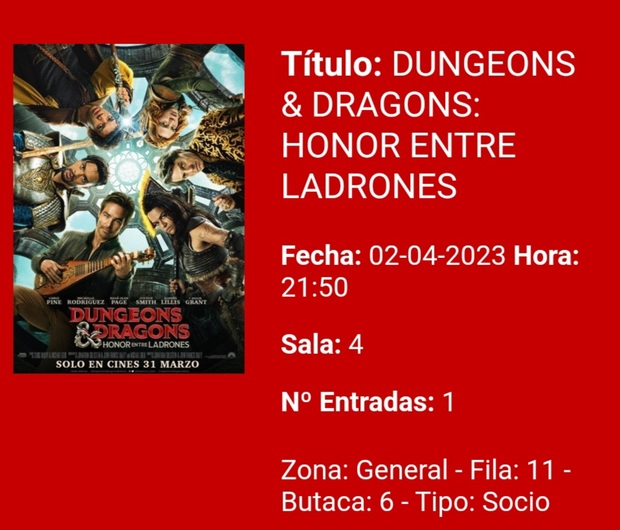 Dungeons & Dragons: Honor entre ladrones: Breve crítica y entrada [Sin Spoilers]. Nota 8/10. 