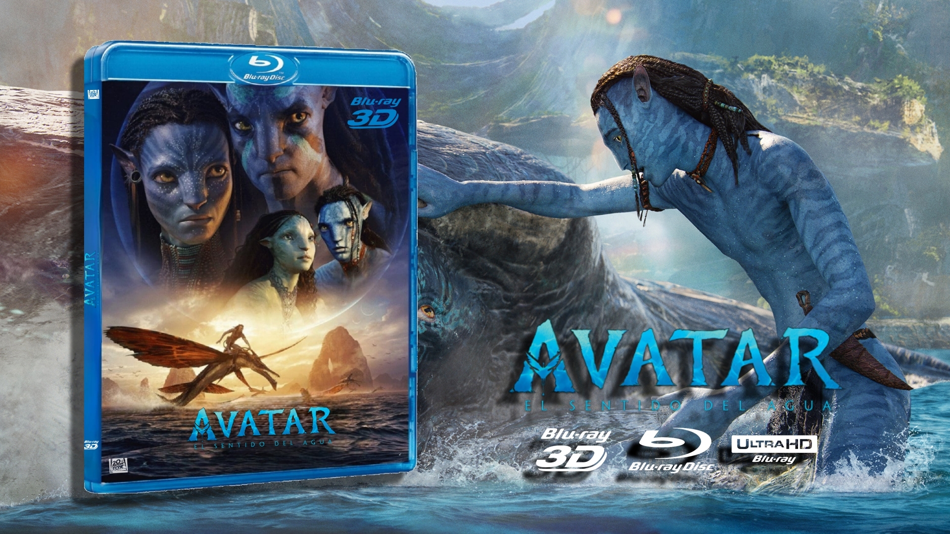 Avatar El Sentido del Agua en Blu-Ray 3D.