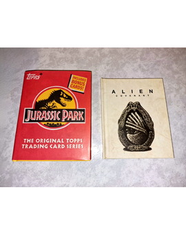 Jurassic Park: The Original Topps Trading Card Series + Alien Covenant Digibook: Mi Compra 09-05-23.
