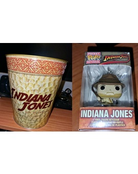 Cubo Indiana Jones + Funko llavero Indiana Jones: Mis Compras 03-07-2023.
