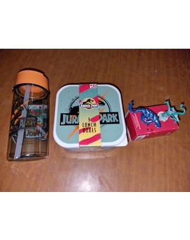 Botella y tartera Jurassic Park + Figuras Avatar: Adquisiciones y regalos.
