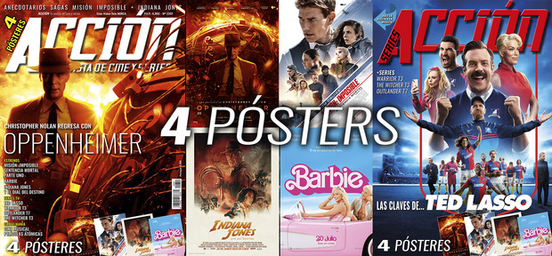 Accion Cine. Portada y posters Julio 2023.