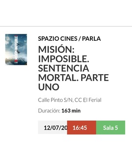 Mision Imposible Sentencia Mortal Parte 1: Breve Crítica y Entrada [Sin Spoilers]. Nota 8,5/10.
