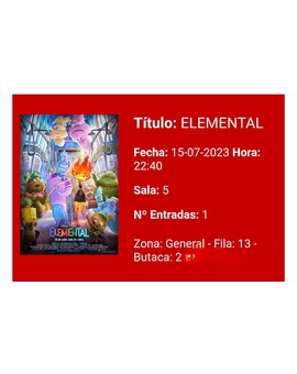 Elemental: Mi crítica y mi Entrada [Sin Spoilers]. Nota 8,5 / 10.
