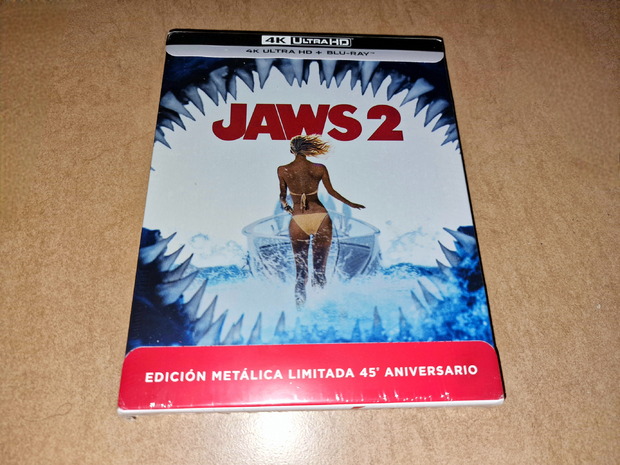 Tiburón 2 (Jaws 2) steelbook 4K UHD. Mi Compra 25-07-2023