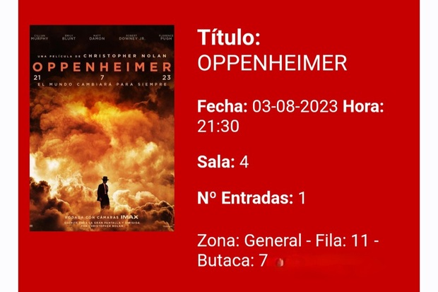 Oppenheimer. Breve crítica y entrada [Sin Spoilers]. Nota 8,5/10.