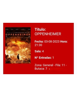 Oppenheimer. Breve crítica y entrada [Sin Spoilers]. Nota 8,5/10.
