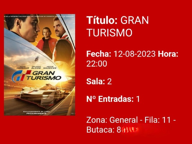 Gran Turismo: Breve crítica y entrada [Sin Spoilers]. Nota 7,5/10