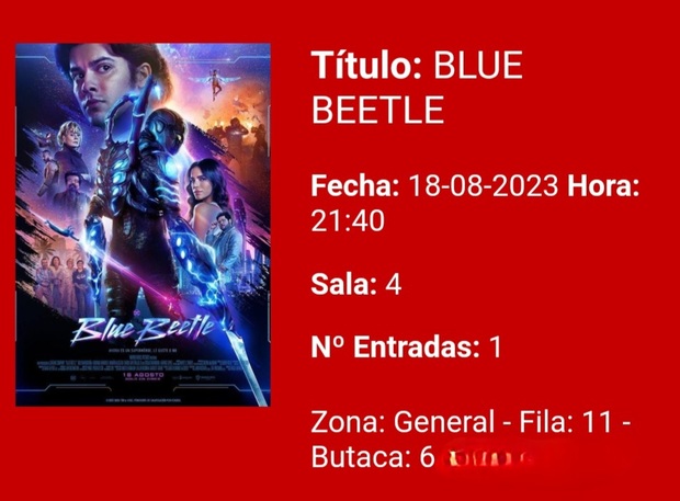 Blue Beetle: Breve crítica y entrada [Sin Spoilers]. Nota 7/10  