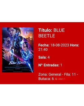 Blue Beetle: Breve crítica y entrada [Sin Spoilers]. Nota 7/10  