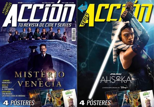 Accion Cine. Portada y Posters Septiembre 2023.