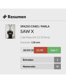 Saw X: Mi Crítica y mi Entrada [Sin Spoilers]. Nota 8,5 /10. La entrega de Saw que merecíamos.