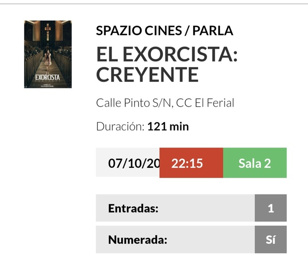 El Exorcista Creyente: Breve crítica y entrada [Sin Spoilers]. Nota 5