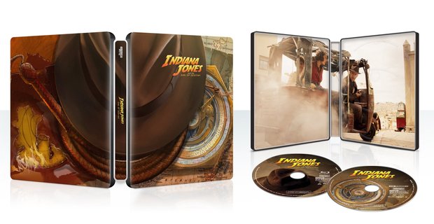 Muy homogéneo el diseño con el resto de steels de la saga. Xdd. Steelbook Indiana Jones Dial Destino