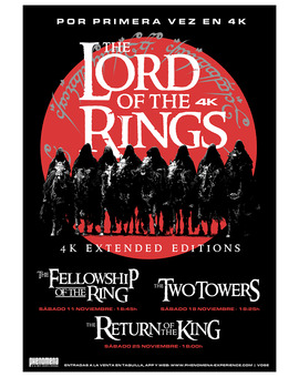 El Señor de los Anillos en 4K en Phenomena.