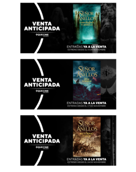 Reestreno de El Señor de los Anillos en Yelmo Cines.