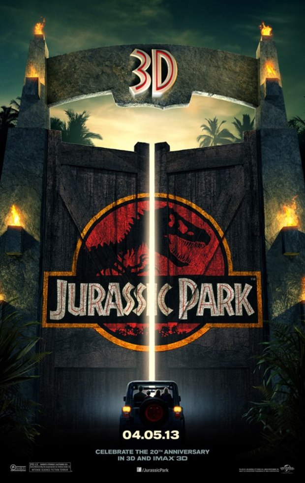 JURASSIC PARK 3D: POSTER OFICIAL DEL REESTRENO EN 3D EL DIA 05-04-2013