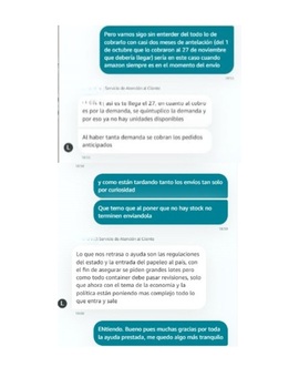 Contestación de Amazon sobre el retraso en el envío del steel de Spider-Man Cruzando El Multiverso 