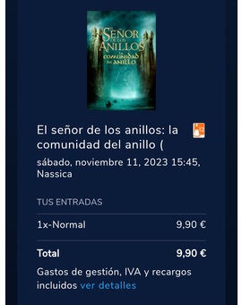 ESDLA La Comunidad del Anillo Extendida V.O.S.E.: Breve Crítica y entrada [Sin Spoilers]. Nota 10/10