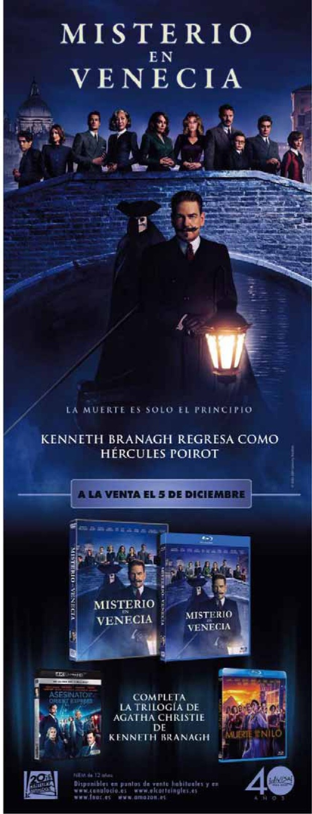 Misterio en Venecia. Anuncio Fotogramas Diciembre 2023