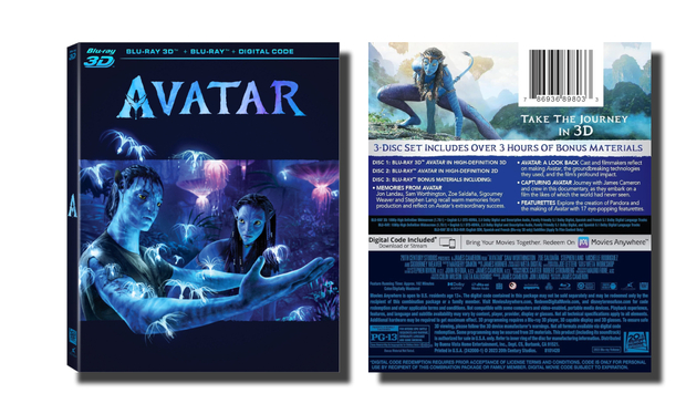 Nueva edición 3D de Avatar para el 19 de Diciembre...