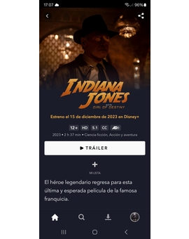 Indiana Jones y el Dial del Destino. Desde hoy 15 de Diciembre en Disney +.