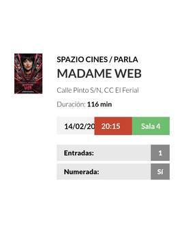 Madame Web. Breve Crítica y Entrada [Sin Spoilers]. Nota: 0,5/10.