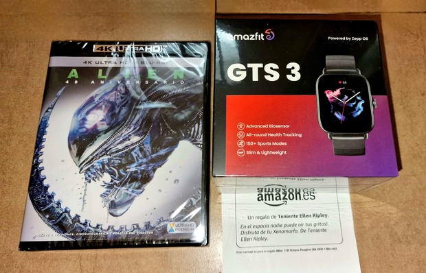 En mubis nadie podrá oír mis gritos. Alien 4K y Amazfit GTS 3. Mi Compra 27-03-2024