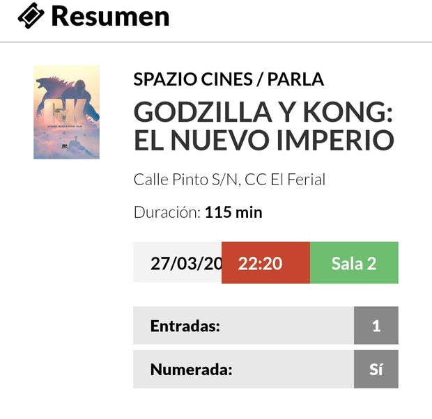 Godzilla y Kong El Nuevo Imperio: Breve Crítica y Entrada [Sin Spoilers]. Nota: 9/10.