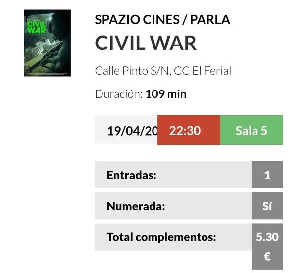 Civil War: Breve Crítica y Entrada [Sin Spoilers]. Nota: 8/10.