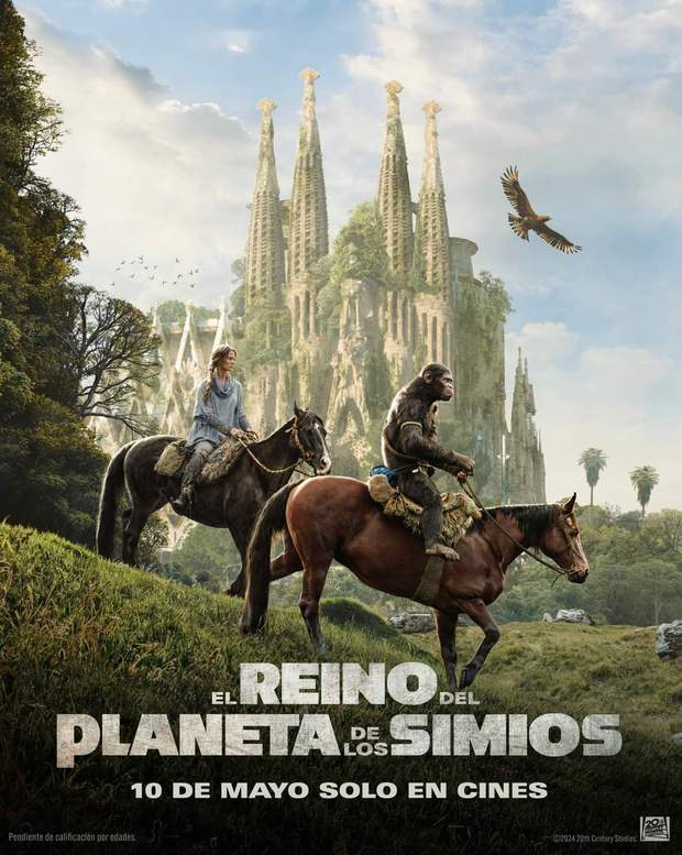El Reino del Planeta de los Simios. Poster Barcelona.