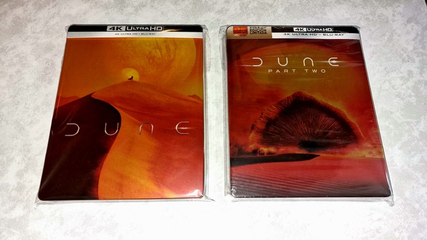 Dune Colección steelbooks. Con drama incluido en el steel de Dune 1.