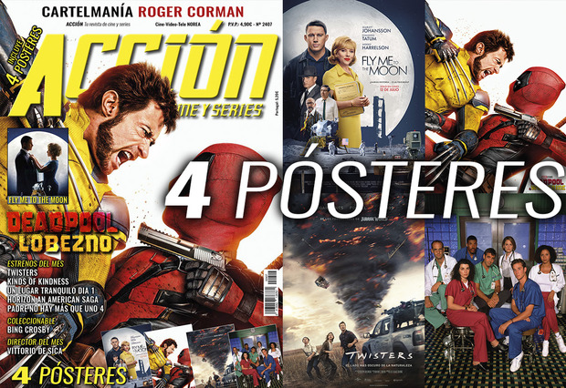 Accion Cine. Portada y posters Julio 2024.