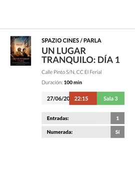 Un Lugar Tranquilo. Día 1: Breve Crítica y Entrada [Sin Spoilers]. Nota: 8/10