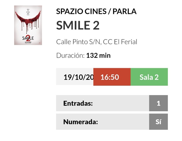 Smile 2. Mi Entrada