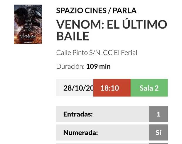 Venom El Último Baile. Mi Entrada.