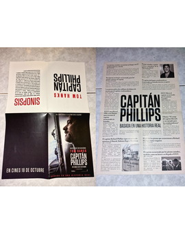 Capitán Phillips. Folleto de la peli.