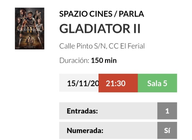 Gladiator II: Mi Entrada.