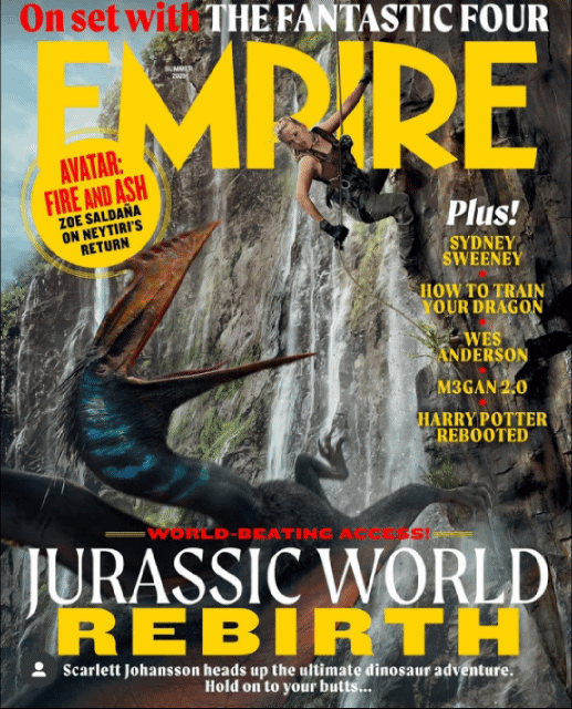 Portadas Empire de Jurassic World Rebirth 