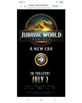 Jurassic World Rebirth. Juego.