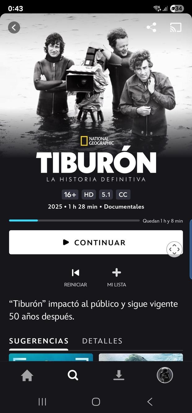 Duda: ¿Este documental de Disney + es el mismo que incluirá el nuevo steelbook de Tiburón?.