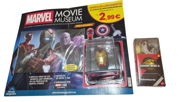 Casco Iron Man + Indominus Rex Mattel: Mis Compras 28-08-2025